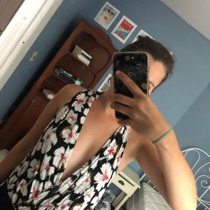 free people flowery body suit